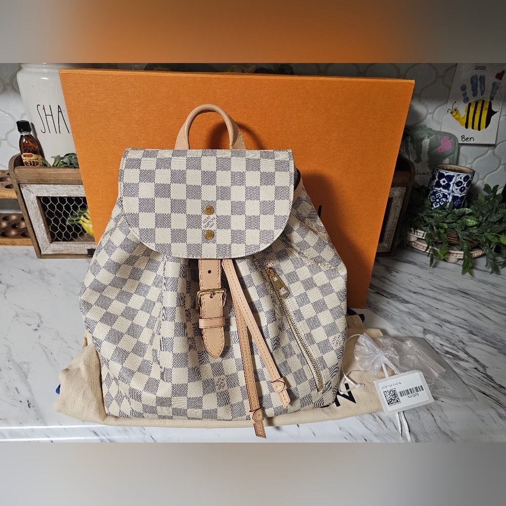 Louis Vuitton Sperone Damier Azure Backpack Bag